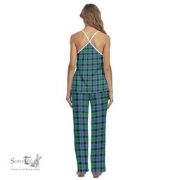 Scottish Campbell of Cawdor Ancient Clan Tartan Womens Cami Pajamas Set