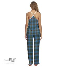 Scottish Cockburn Modern Clan Tartan Womens Cami Pajamas Set