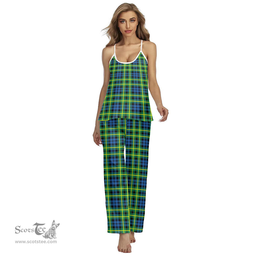 Scottish Campbell of Breadalbane Ancient Clan Tartan Womens Cami Pajamas Set