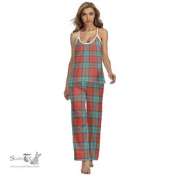 Scottish Dunbar Ancient Clan Tartan Womens Cami Pajamas Set