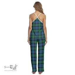 Scottish Blackwatch Ancient Clan Tartan Womens Cami Pajamas Set