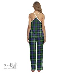 Scottish Baillie Modern Clan Tartan Womens Cami Pajamas Set