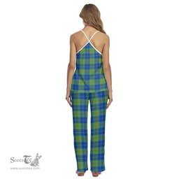Scottish Barclay Hunting Ancient Clan Tartan Womens Cami Pajamas Set