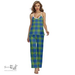 Scottish Barclay Hunting Ancient Clan Tartan Womens Cami Pajamas Set