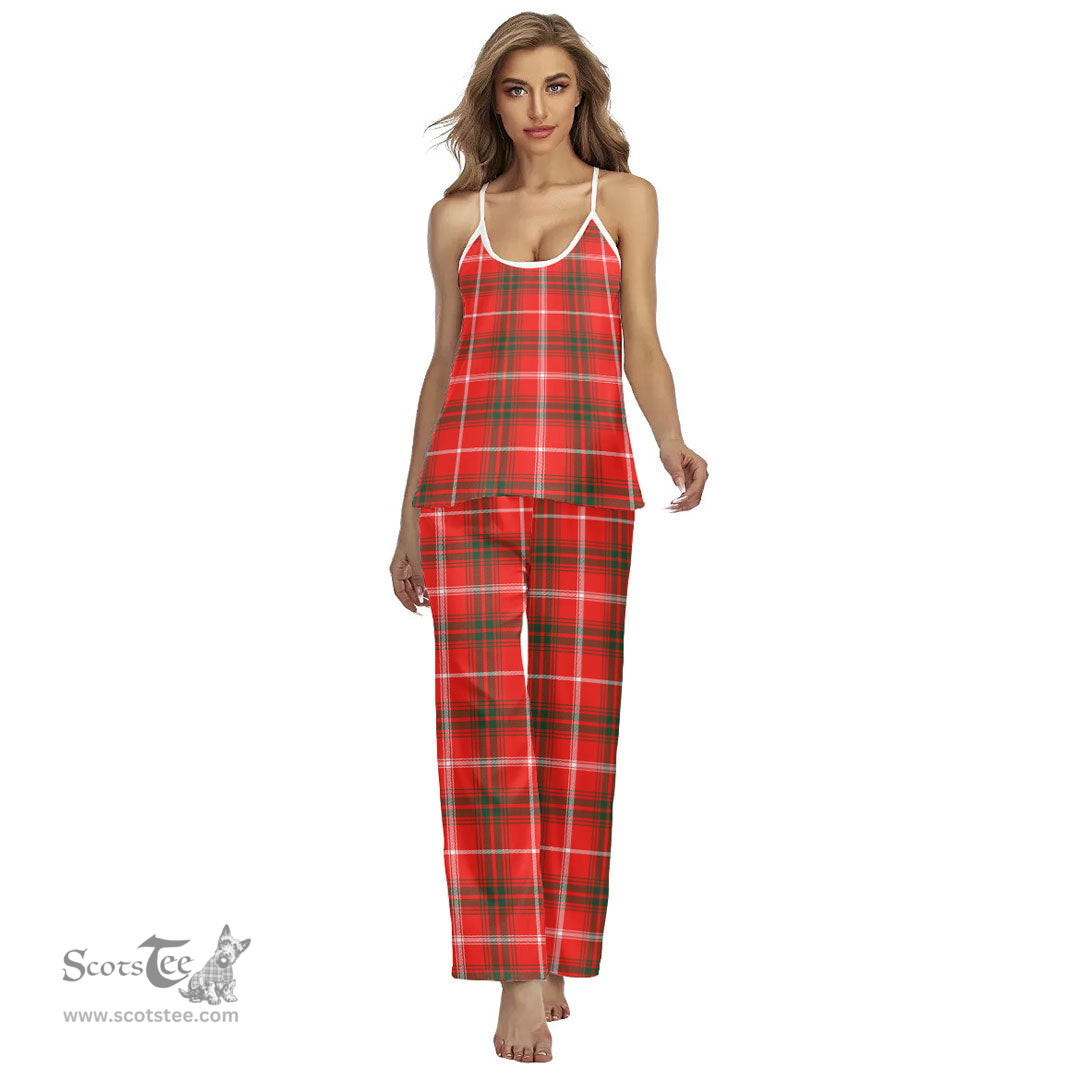 Scottish Duke of Rothesay Modern Clan Tartan Womens Cami Pajamas Set