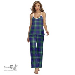 Scottish Hamilton Hunting Modern Clan Tartan Womens Cami Pajamas Set