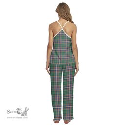 Scottish MacFarlane Hunting Ancient Clan Tartan Womens Cami Pajamas Set