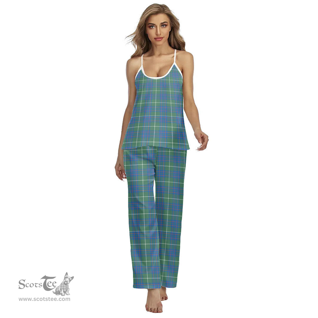 Scottish MacIntyre Hunting Ancient Clan Tartan Womens Cami Pajamas Set