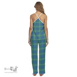 Scottish Hamilton Hunting Ancient Clan Tartan Womens Cami Pajamas Set