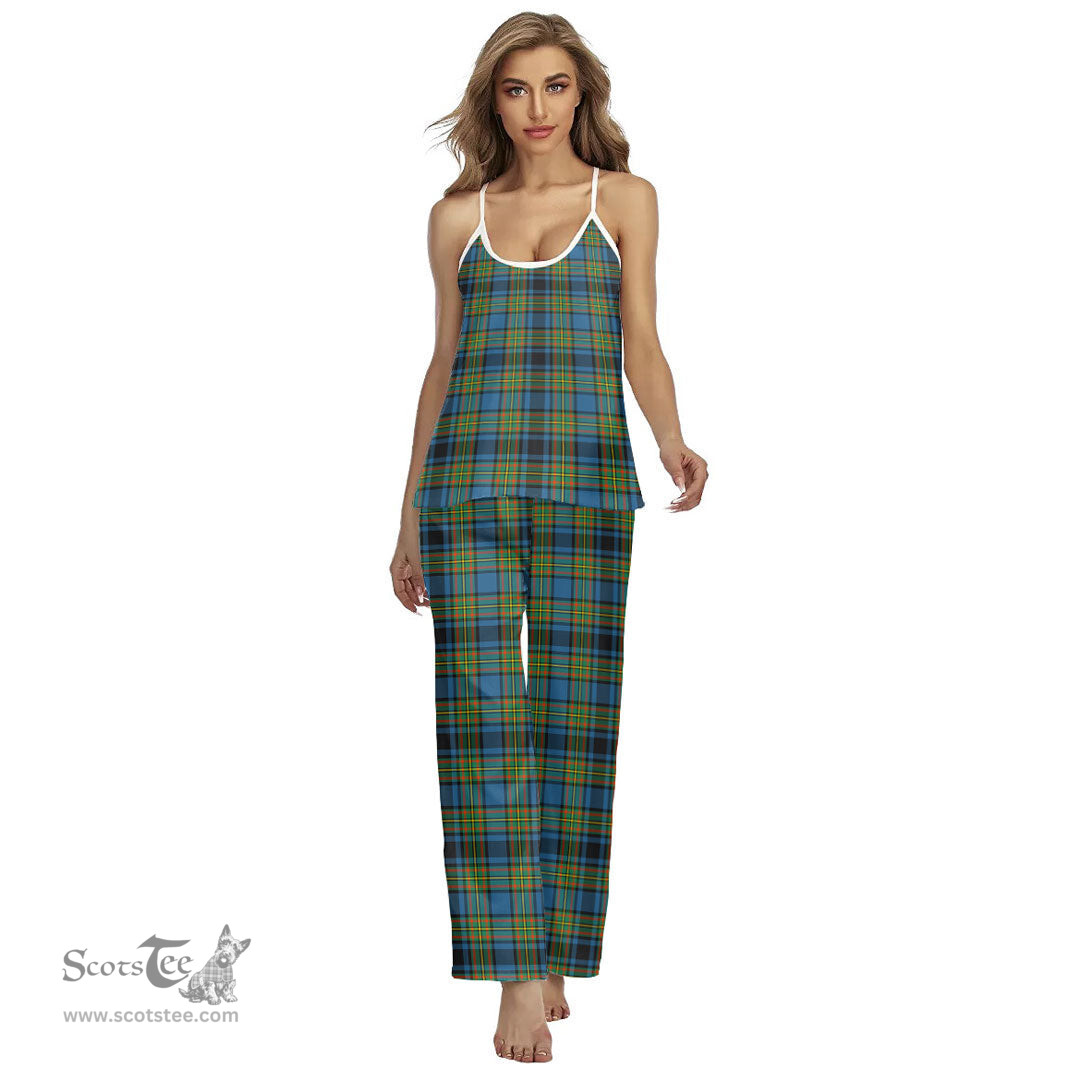 Scottish Gillies Ancient Clan Tartan Womens Cami Pajamas Set