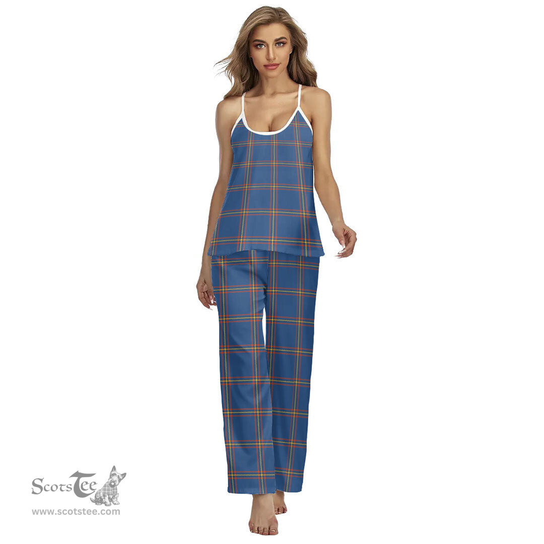 Scottish MacLaine of Loch Buie Hunting Ancient Clan Tartan Womens Cami Pajamas Set