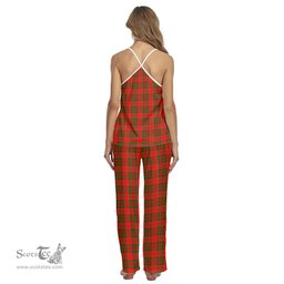 Scottish Livingstone Modern Clan Tartan Womens Cami Pajamas Set