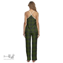 Scottish MacLean Hunting Clan Tartan Womens Cami Pajamas Set