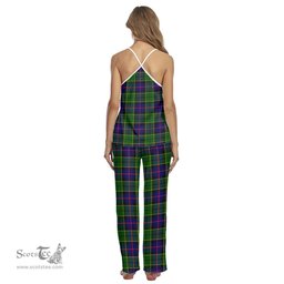 Scottish Forsyth Modern Clan Tartan Womens Cami Pajamas Set