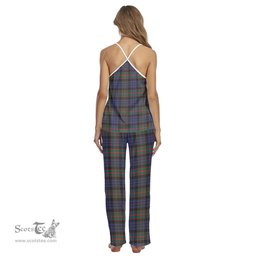 Scottish Fletcher of Dunans Clan Tartan Womens Cami Pajamas Set
