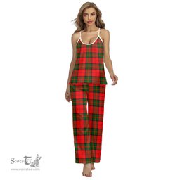 Scottish Dunbar Modern Clan Tartan Womens Cami Pajamas Set