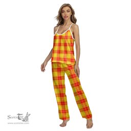 Scottish MacLeod of Raasay Clan Tartan Womens Cami Pajamas Set