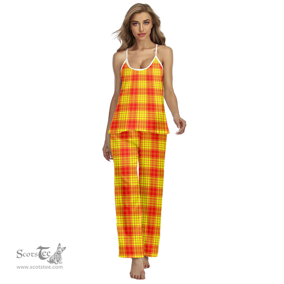 Scottish MacLeod of Raasay Clan Tartan Womens Cami Pajamas Set