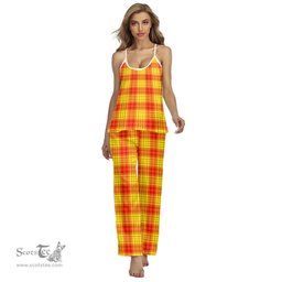 Scottish MacLeod of Raasay Clan Tartan Womens Cami Pajamas Set