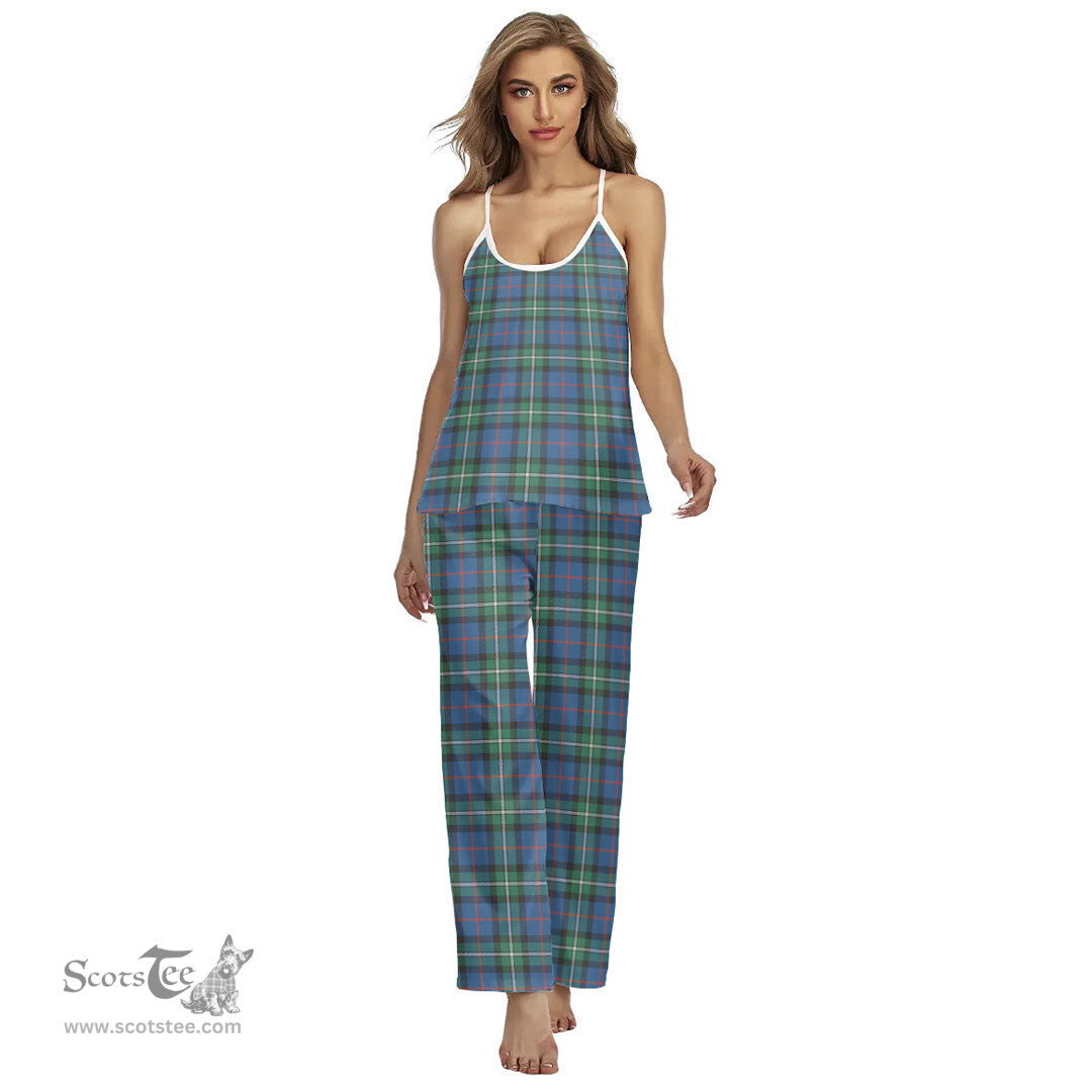 Scottish MacPhail Hunting Ancient Clan Tartan Womens Cami Pajamas Set