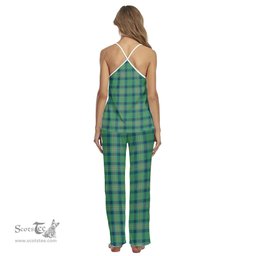 Scottish Kennedy Ancient Clan Tartan Womens Cami Pajamas Set