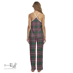 Scottish MacFarlane Hunting Modern Clan Tartan Womens Cami Pajamas Set
