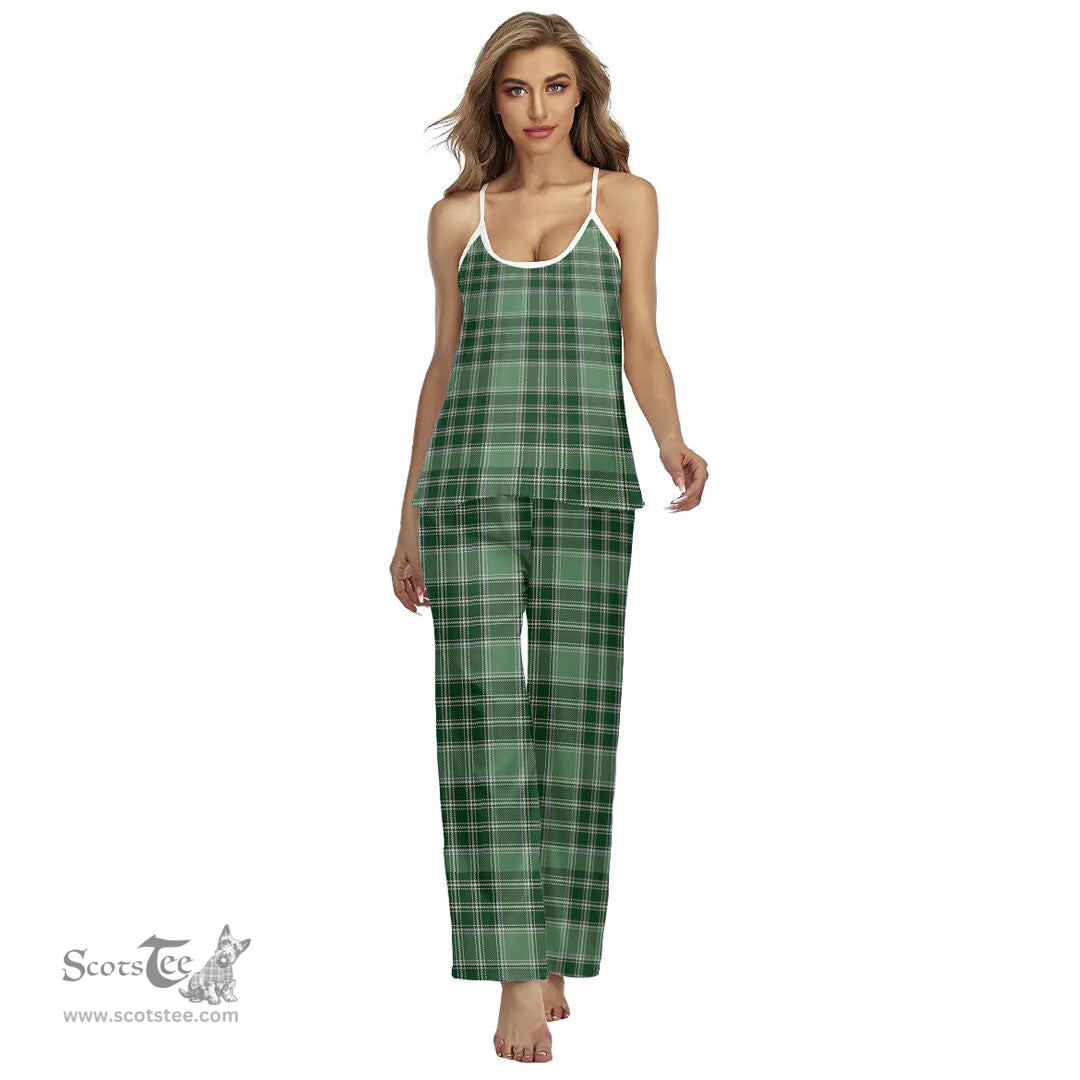 Scottish MacDonald Lord of the Isles Hunting Clan Tartan Womens Cami Pajamas Set