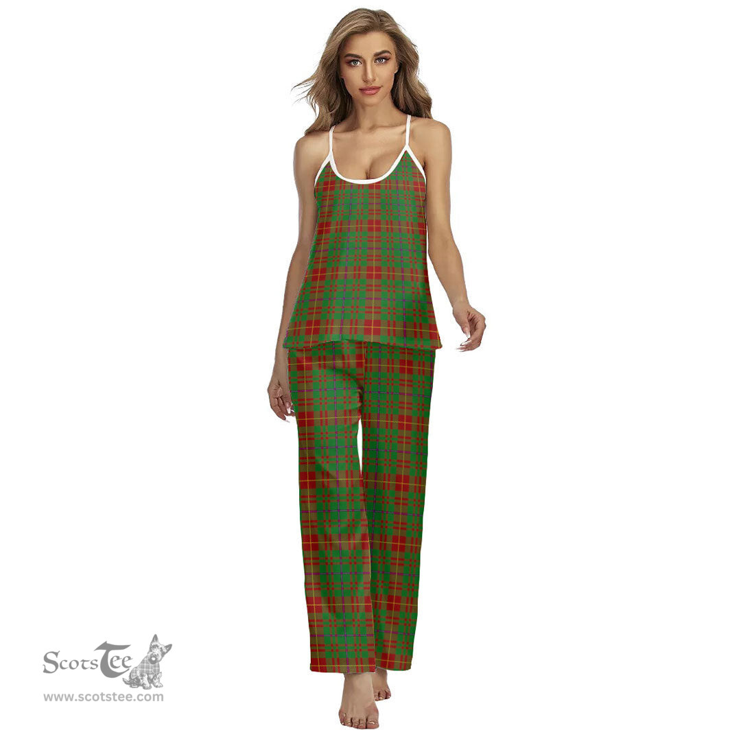 Scottish Fulton Clan Tartan Womens Cami Pajamas Set