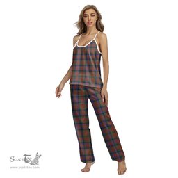 Scottish MacDuff Hunting Modern Clan Tartan Womens Cami Pajamas Set