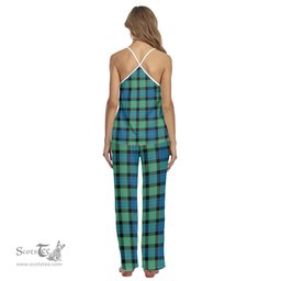 Scottish Gunn Ancient Clan Tartan Womens Cami Pajamas Set