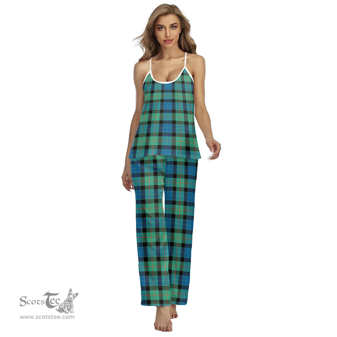 Scottish Gunn Ancient Clan Tartan Womens Cami Pajamas Set