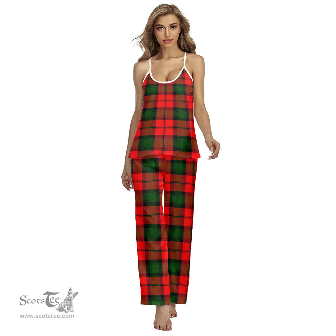 Scottish Kerr Modern Clan Tartan Womens Cami Pajamas Set
