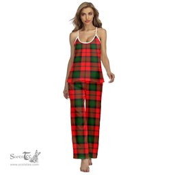 Scottish Kerr Modern Clan Tartan Womens Cami Pajamas Set