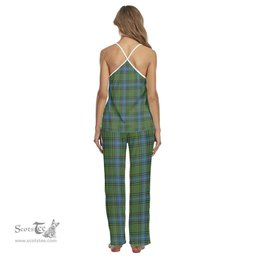 Scottish MacMillan Hunting Ancient Clan Tartan Womens Cami Pajamas Set