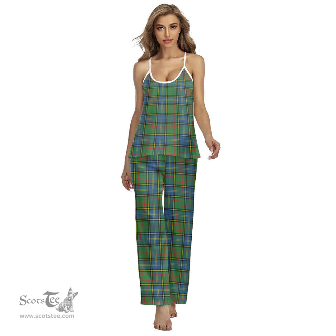 Scottish MacMillan Hunting Ancient Clan Tartan Womens Cami Pajamas Set
