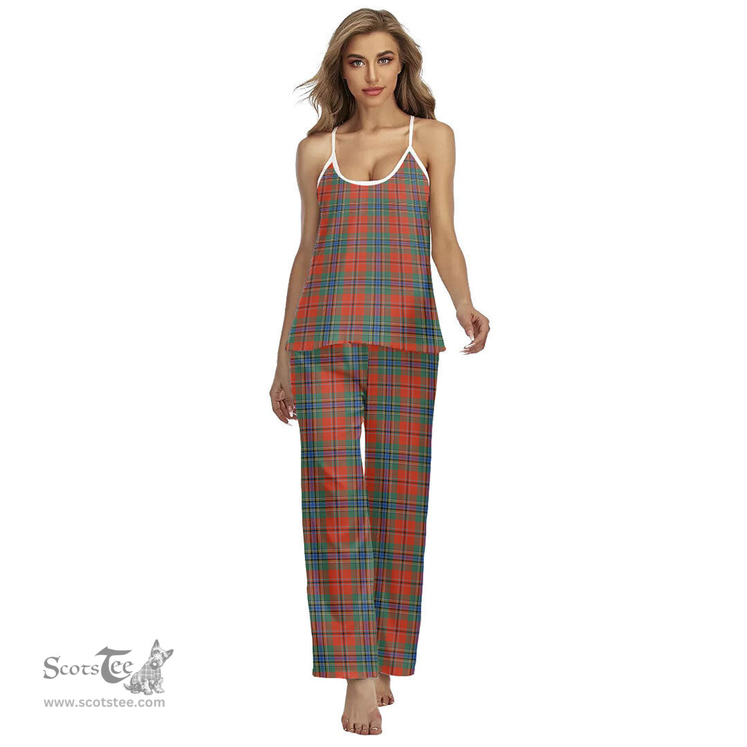 Scottish MacLean of Duart Ancient Clan Tartan Womens Cami Pajamas Set