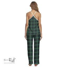 Scottish MacAulay Hunting Ancient Clan Tartan Womens Cami Pajamas Set
