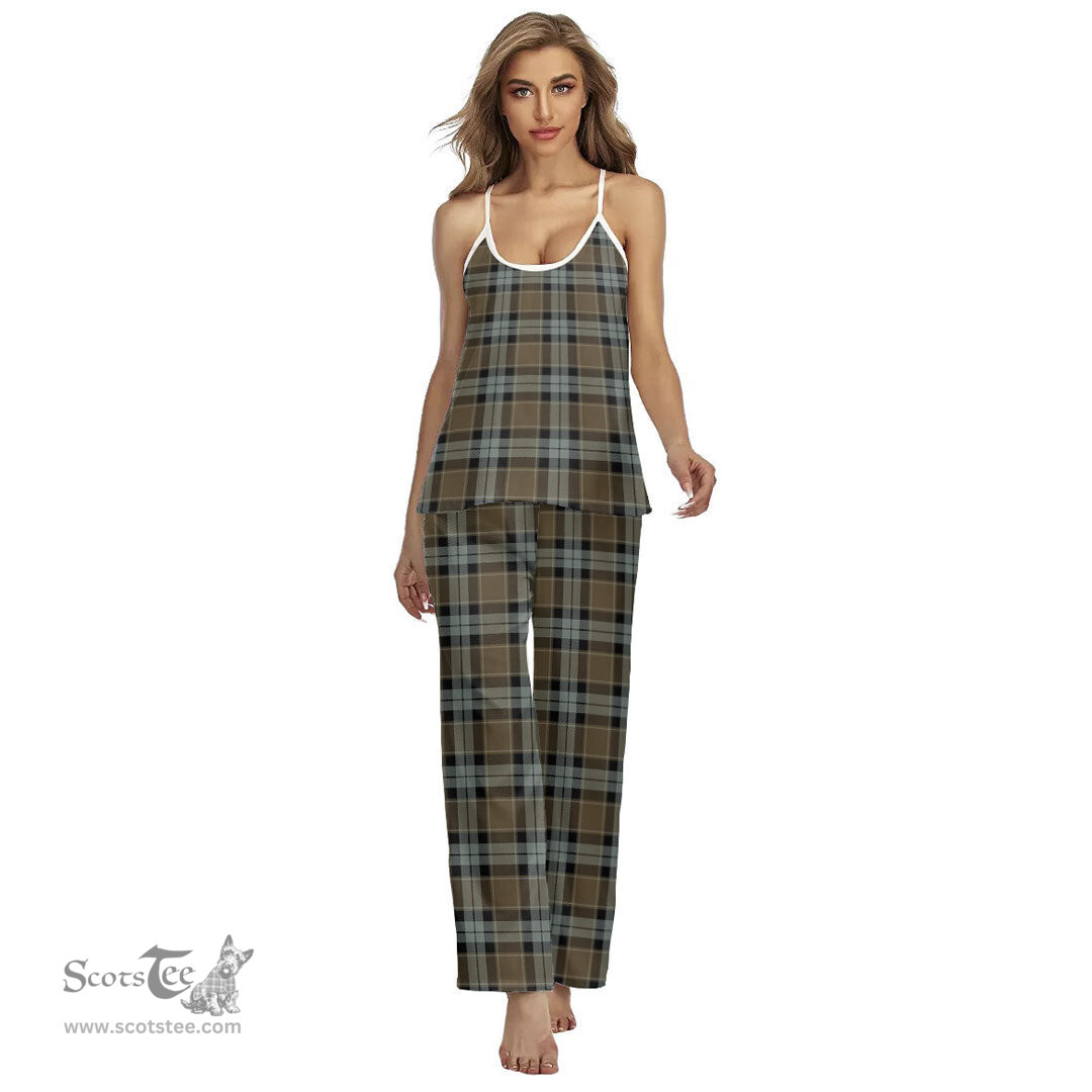 Scottish Graham of Menteith Weathered Clan Tartan Womens Cami Pajamas Set