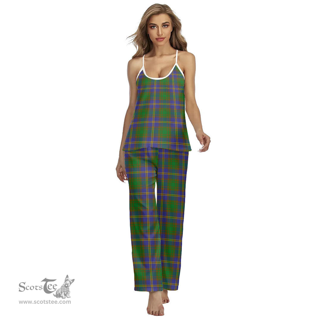Scottish Strange of Balkaskie Clan Tartan Womens Cami Pajamas Set