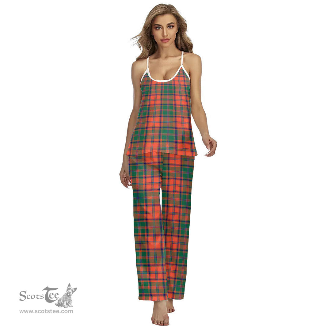 Scottish Stewart of Appin Ancient Clan Tartan Womens Cami Pajamas Set