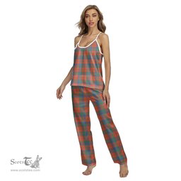 Scottish Robertson Ancient Clan Tartan Womens Cami Pajamas Set