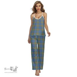 Scottish Stewart of Appin Hunting Ancient Clan Tartan Womens Cami Pajamas Set