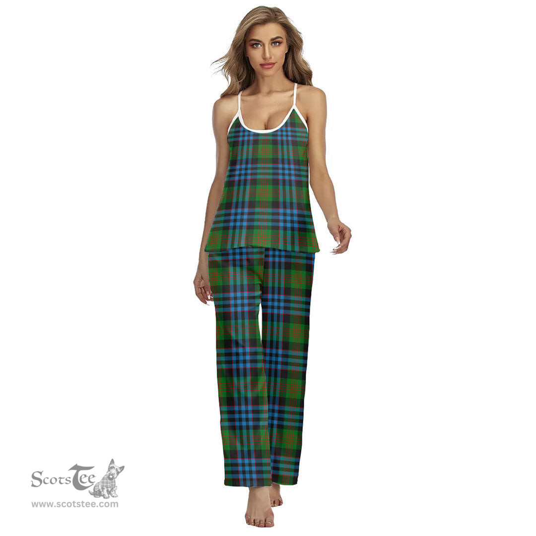 Scottish Newlands of Lauriston Clan Tartan Womens Cami Pajamas Set