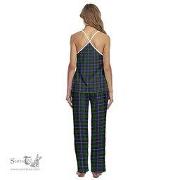 Scottish Russell Modern Clan Tartan Womens Cami Pajamas Set