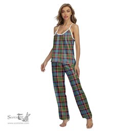 Scottish Stirling Bannockburn District Clan Tartan Womens Cami Pajamas Set