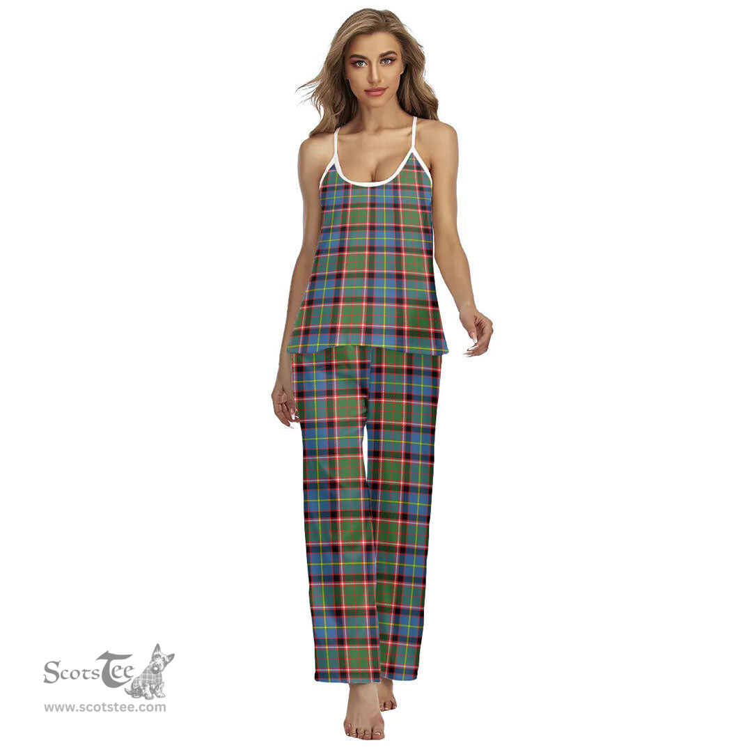 Scottish Stirling Bannockburn District Clan Tartan Womens Cami Pajamas Set