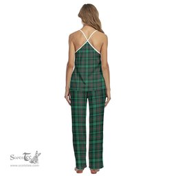 Scottish Ross Hunting Modern Clan Tartan Womens Cami Pajamas Set