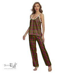 Scottish Nithsdale District Clan Tartan Womens Cami Pajamas Set