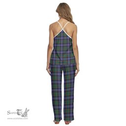 Scottish MacRae Hunting Modern Clan Tartan Womens Cami Pajamas Set