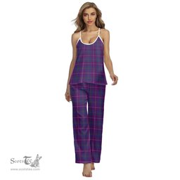 Scottish Pride of Glencoe Clan Tartan Womens Cami Pajamas Set